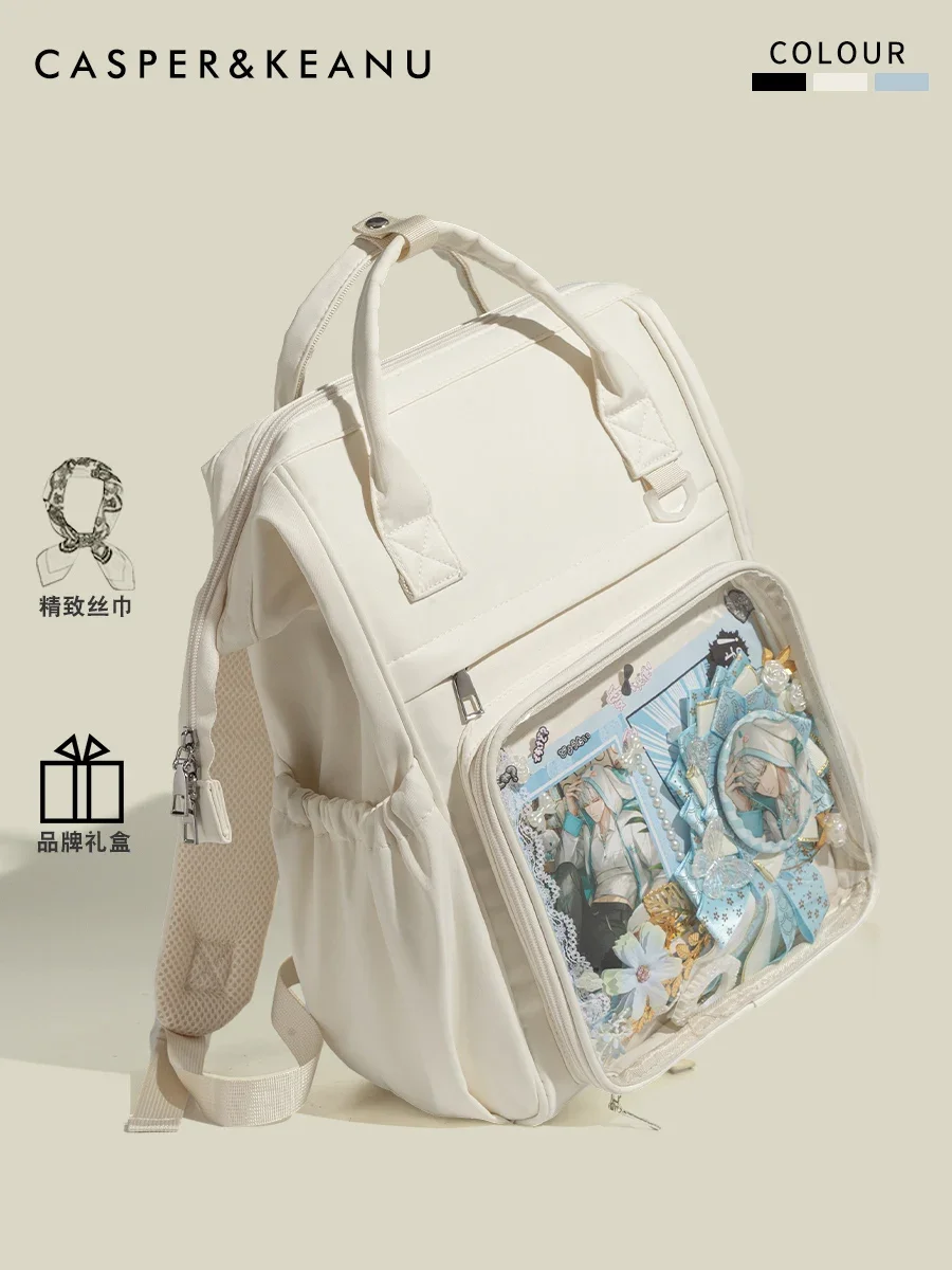 Dophee Original Japanese Backpacks All-match High-capacity Canvas Rucksack Cute Girl Students School Bags Convenient Travel