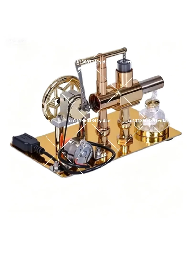 Hot Air Stirling Engine Motor Model Metal Educational Toy for Kids