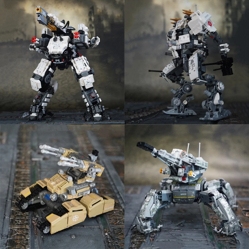 MOC Movie Wandering Earth Mecha Robot Model Building Blocks Mechanical Armor Tank Weapons Assembly DIY Bricks Toys for Kids Gift