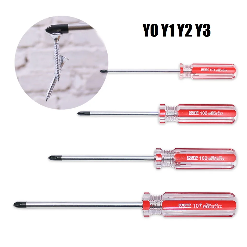 1pc Y-shaped Screwdriver Set Chrome Vanadium Steel Nonslip Magnetic Tri-wing Screwdriver Y0 Y1 Y2 Y3 Anti Theft Screwdriver