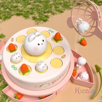 Kid Sport Toy Launch Rabbit Cartoon Flying Rabbit carrot Catching Toy Development Sensory Interaction Game Puzzle Toy Gifts