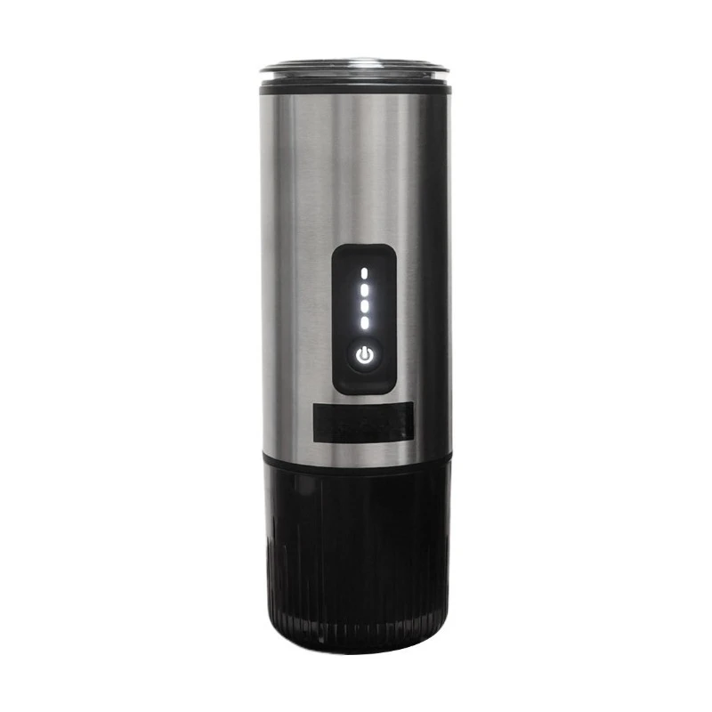 

Portable Capsule Coffee Machine Outdoor Mini Heated Espresso Powder 3-in-1 Car Office Camping