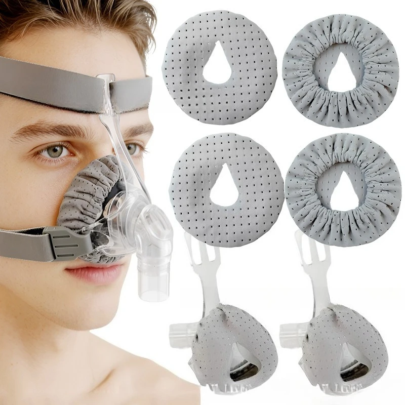 CPAP Nasal Mask Pad High Elastic Anti Pressure Mark Protective Cover Reusable Soft Cushion Accessory Full Face Ventilator Mask