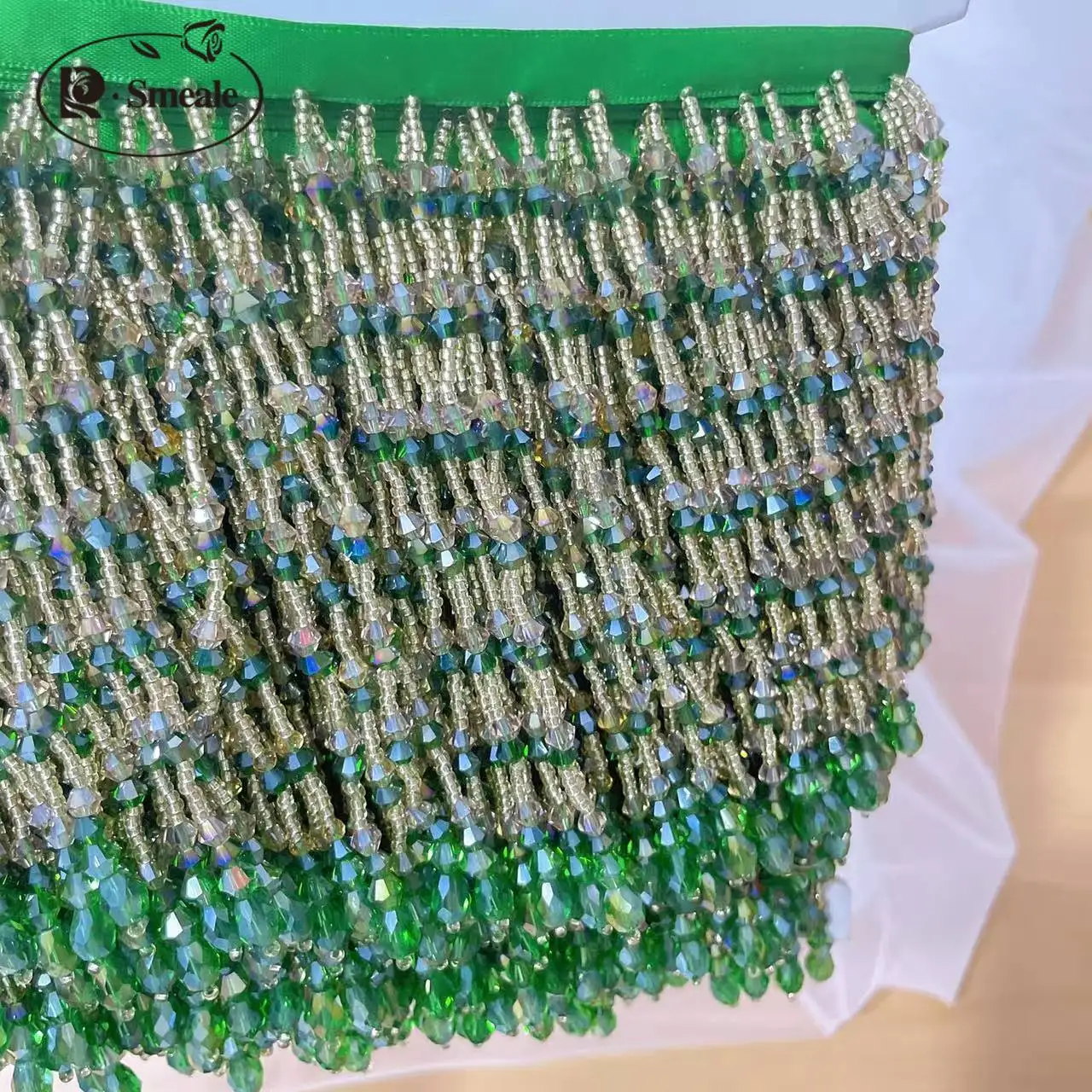 .5 colori, accessori per abiti con nappe a tubo, finiture in pizzo, abiti da sposa e da sera, decorazioni con perline, RS24463-2