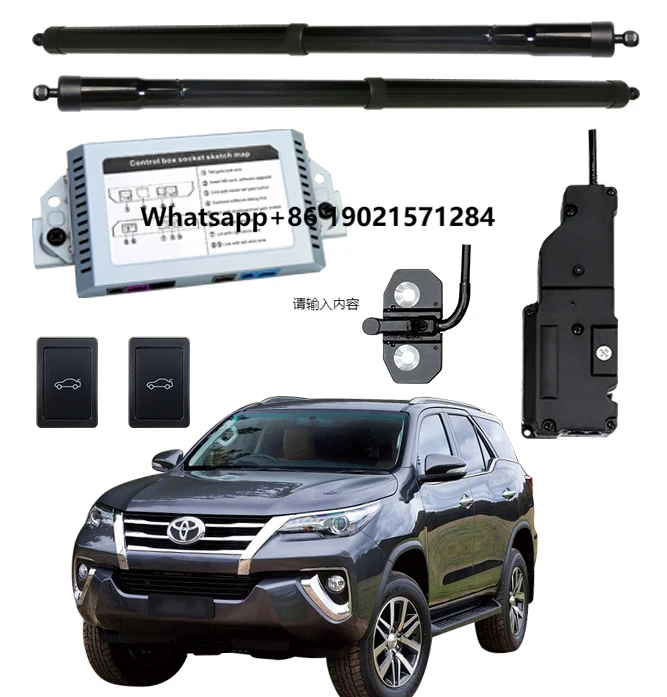 

Electric Tailgate Lift Tailgate Power Kit for Fortuner 2016+(Foot Sensor Optional) Tail Gate Handled Truck Power Tailgate