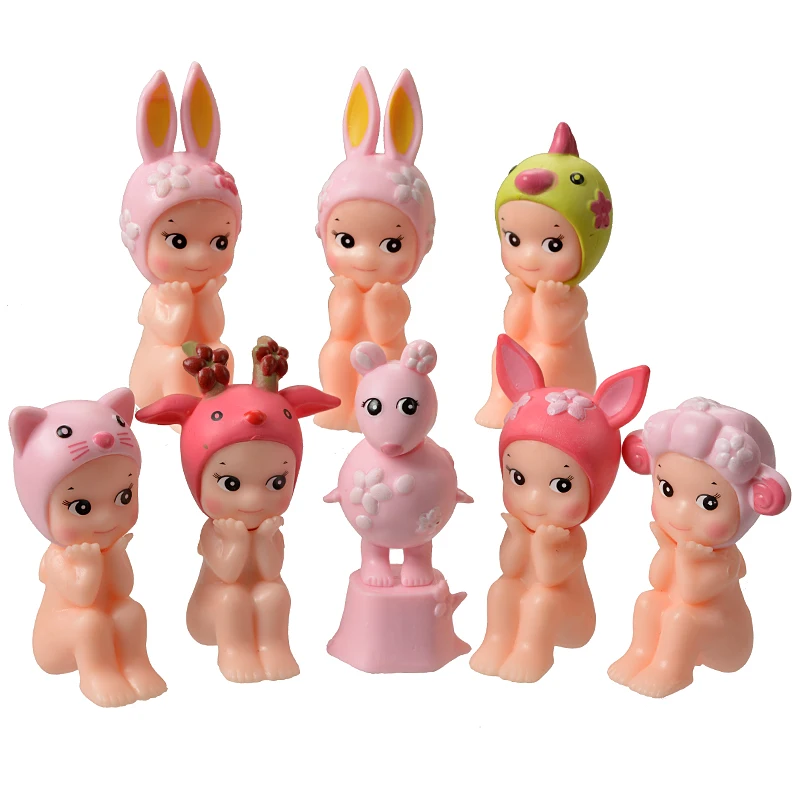 رائجة البيع Sonni الملاك زهر الكرز سلسلة صندوق أعمى أنيمي شخصيات صغيرة الكرتون نموذج دمية لعبة للأطفال هدايا عيد ميلاد