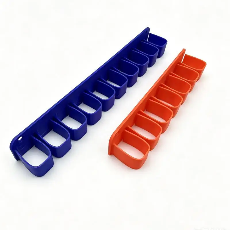 Wall Mounted Plastic Wrench Organizer With 7/10 Slots Durable For Garage Workshop Tool Storage Home DIY Use