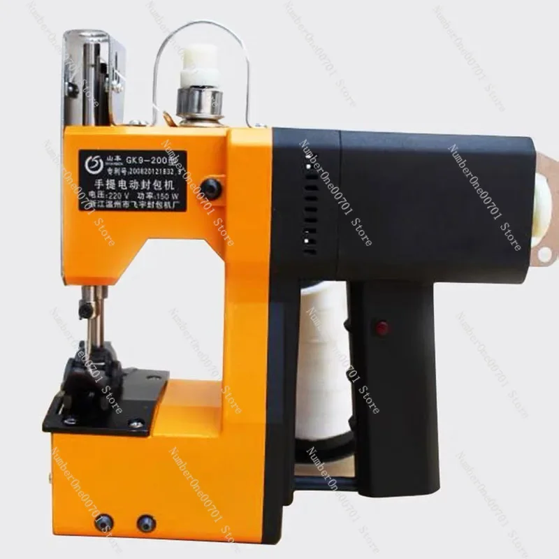 GK9-200 Electric Sewing Machine 210W Portable Automatic Packaging Agriculture Textile Industry Woven Bag Mini Sealing Overlock