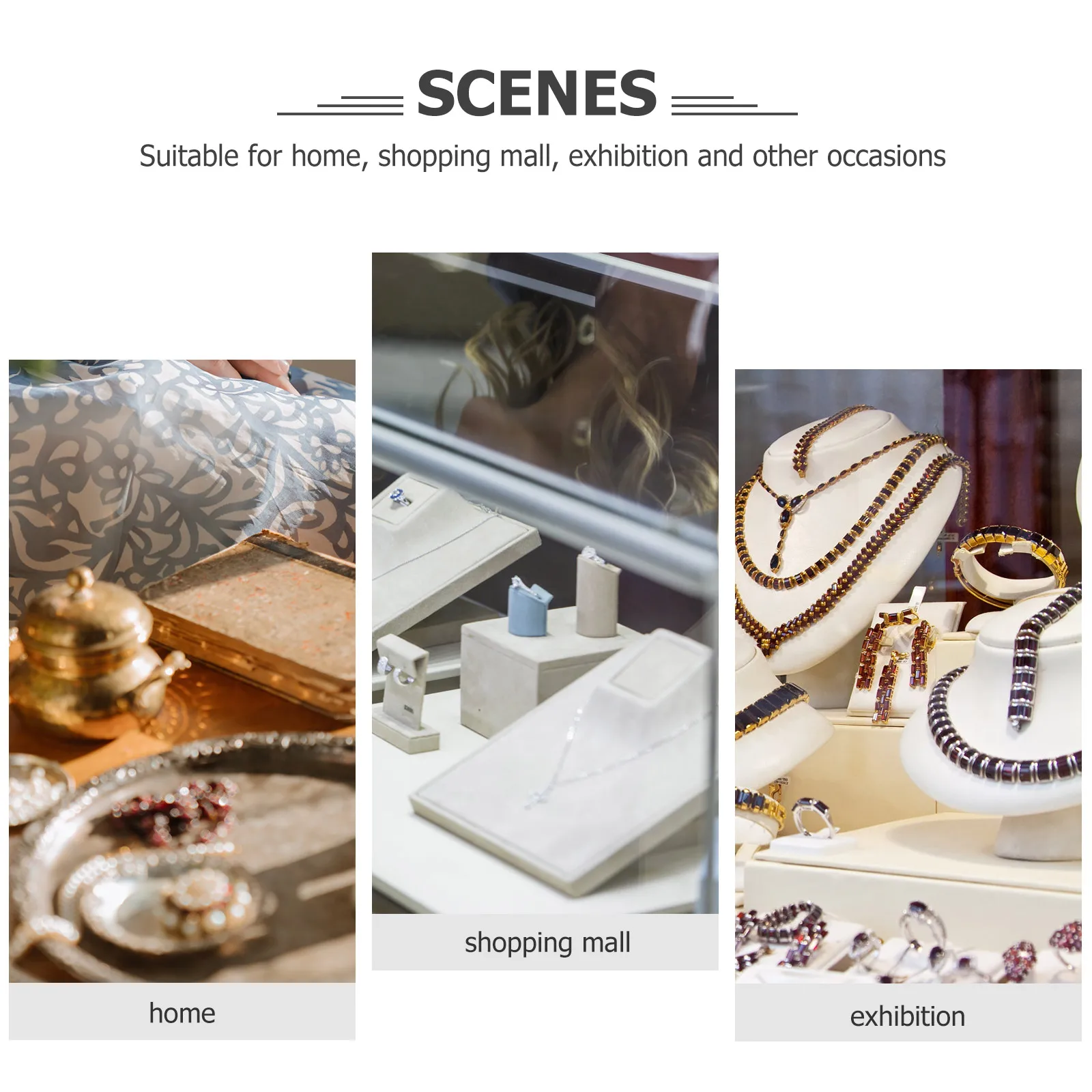 6 комплектов, черные коробки для демонстрации ювелирных изделий 7x7x2 см, прозрачный чехол из полиэтиленовой пленки для колец, браслетов, подарков, упаковки, держатель для хранения