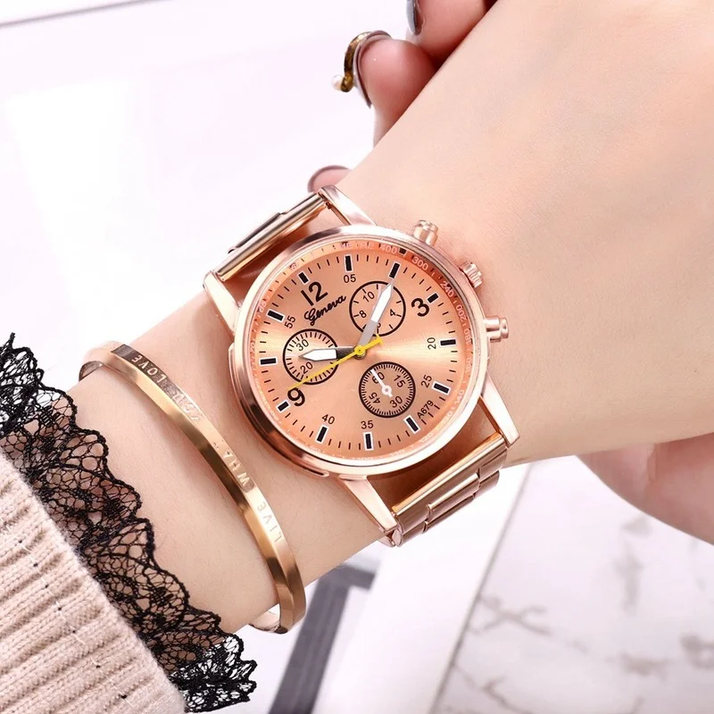 

New Fashion Women Watches Luxury Stainless Steel Female Clock Waterproof Dress Watch for Women Colorful Ladies Quartz Wristwatch