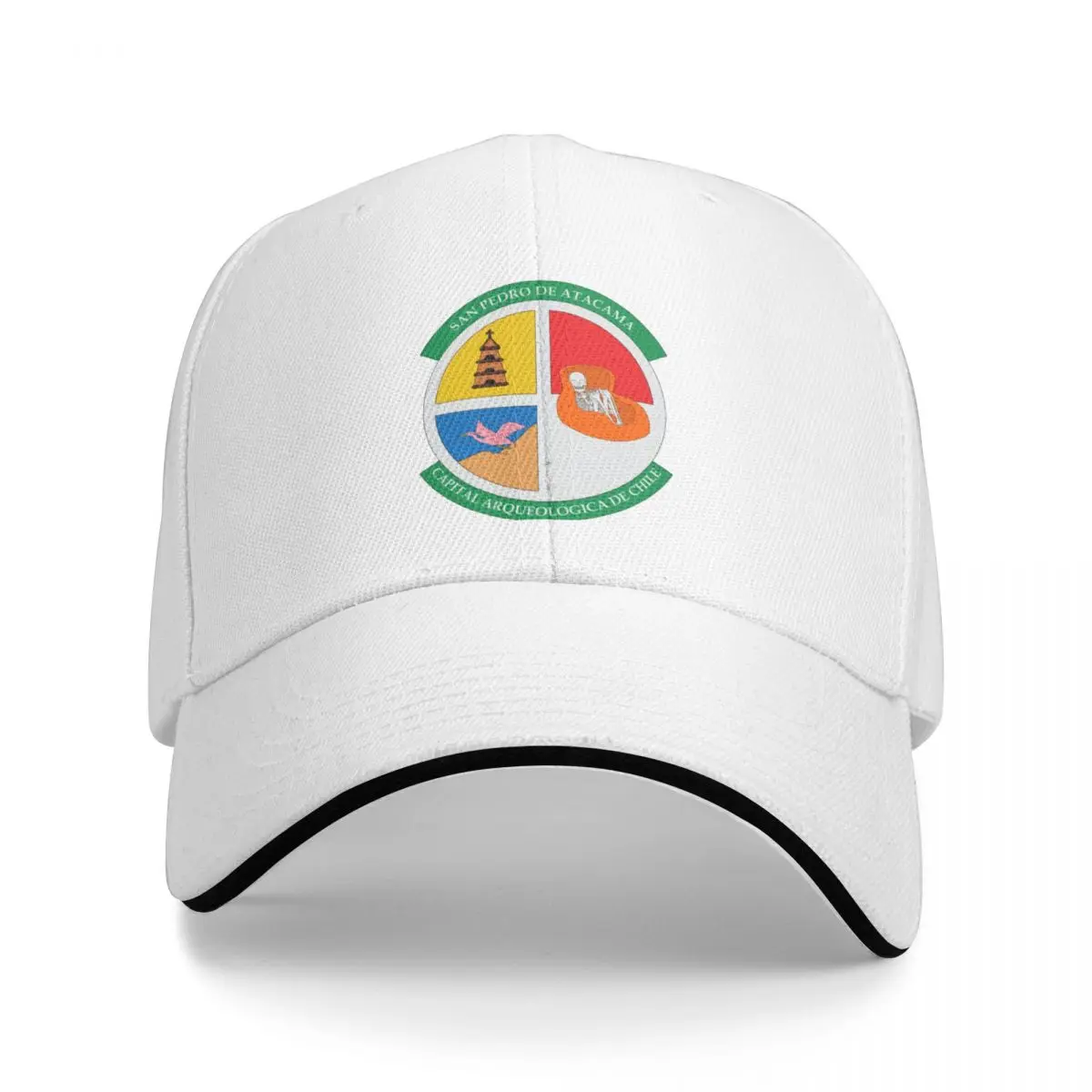 Coat of Arms of San Pedro de Atacama, Chile Baseball Cap fashionable party Hat Mens Caps Women's