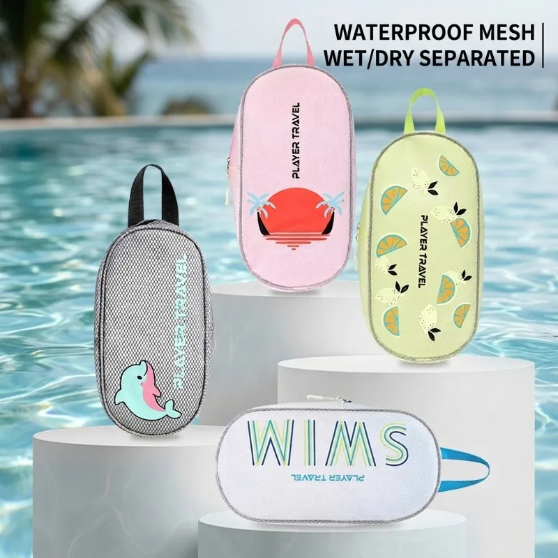 

Compact Portable Handheld Swimming Waterproof Wash Pouch Special Swim Gear Swimwear Storage Bag Fitness Sports Workout Bag