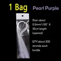 1 Bolsa de Color Púrpura Perla