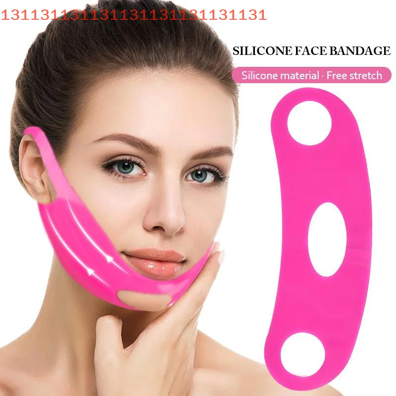 سيليكون الوجه ضمادة الخامس خط الوجه المشكل الذقن الخد رفع حزام الأنفية أضعاف الوجه تدليك حزام النساء الجمال العناية بالبشرة #2
