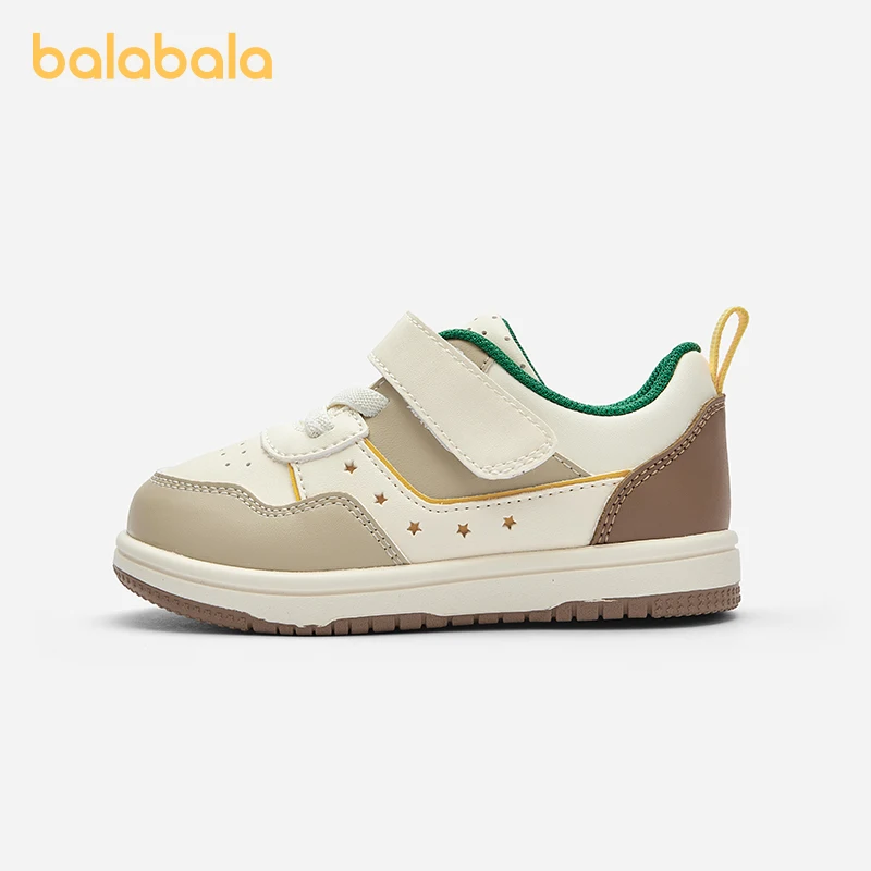 Balabala Kids Shoes Baby Walking Shoes Baby Autumn 2024 New Boys Girls Breathable Shoes Anti-slip Kids Shoes