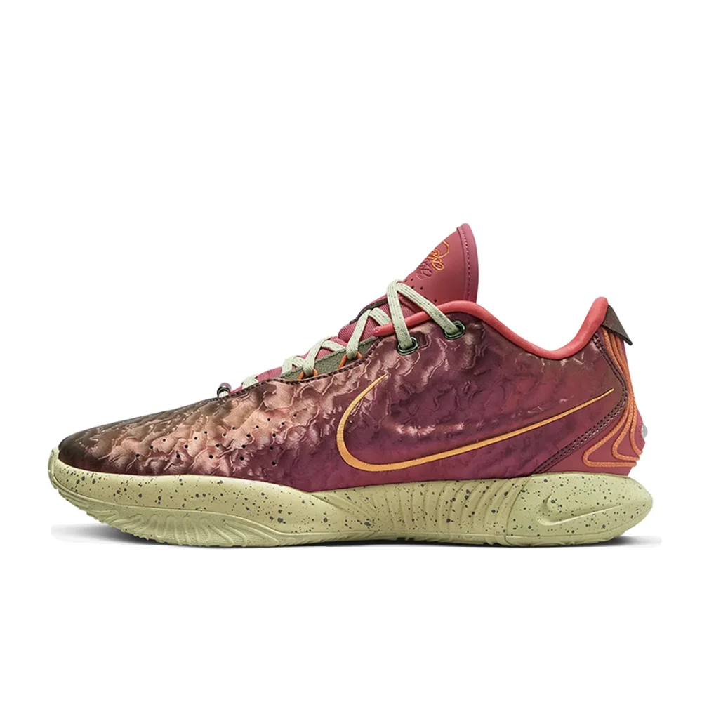 Nike LeBron 21 “Queen Screw” Round Toe Comfort Low-Top Basketball Shoes Men's Orange-Red FN0708-800
