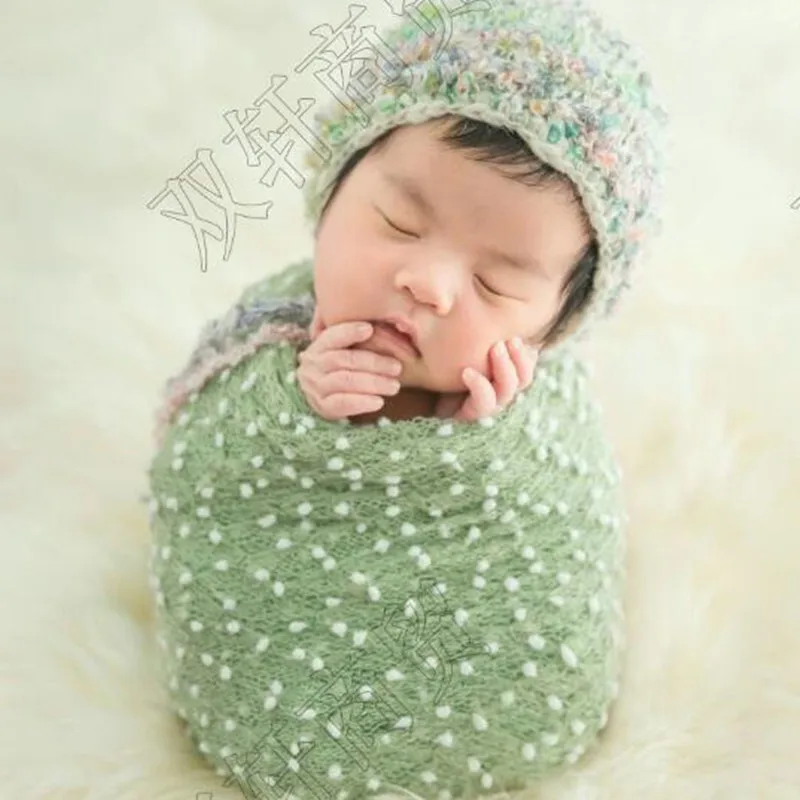 70*50cm Knit Bobble Wraps Mini Small Ball Vintage Style Newborn Photography Baby Wraps Swaddlings Padding Nubble Wraps