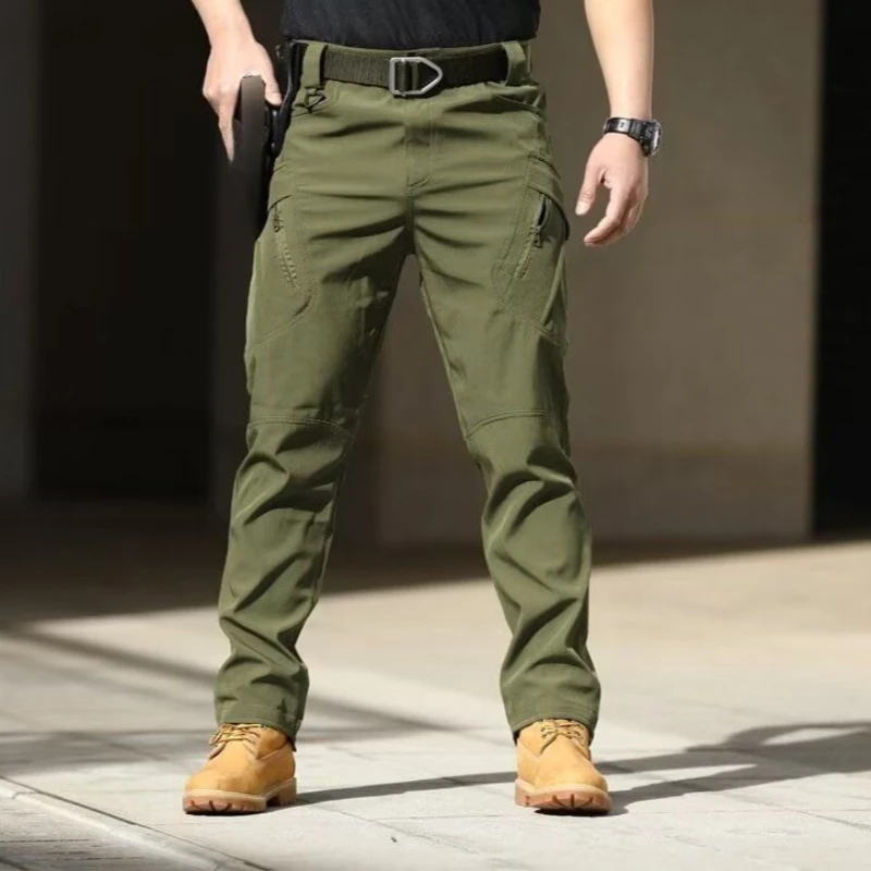 New Men Outdoor Tactical Pants IX7 Loose Fit Straight Leg Casual Oversize American Techwear Durable Work Trousers