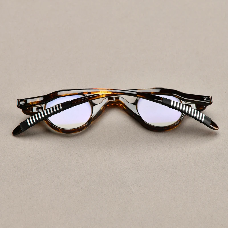 Anti Blau Licht Runde Lesebrille Männer Vintage Oval Stilvolle Rahmen Presbyopie Brillen Ultraleicht Hyperopie Brillen – Detail 5
