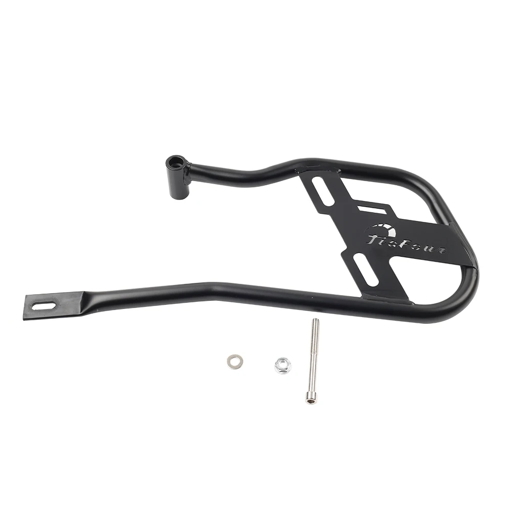 1Pc Black Motorbike Left Side Saddle Bag Support Bracket Holder Iron For Hunter 350 2022 2023 2024
