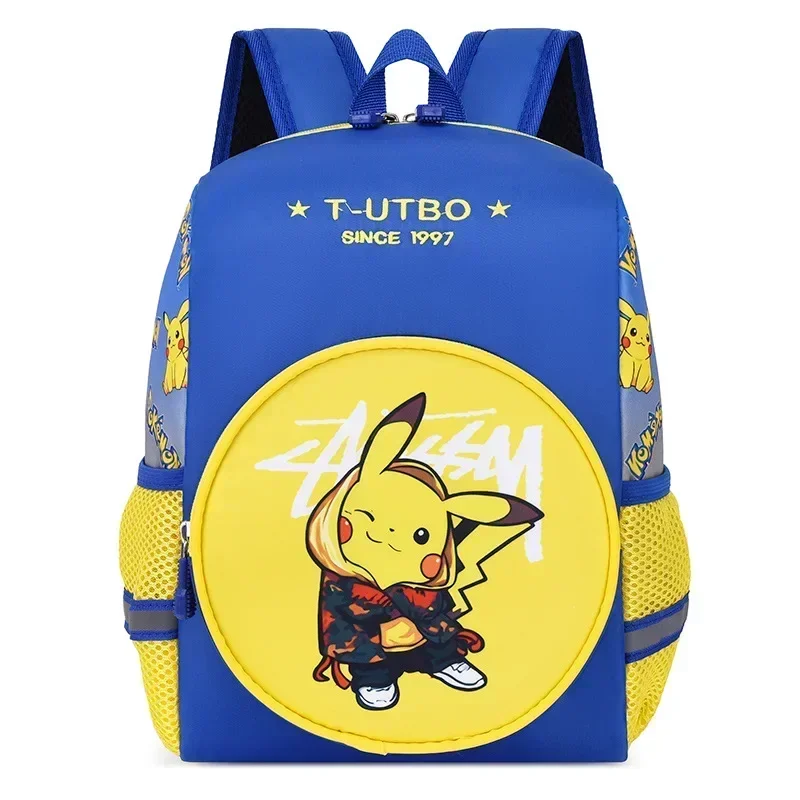 

TAKARA TOMY Cute Cartoon shoulder Bag Kindergarten Preschool Class Backpack Boys Girls Pikachu Pokémon New Schoolbag