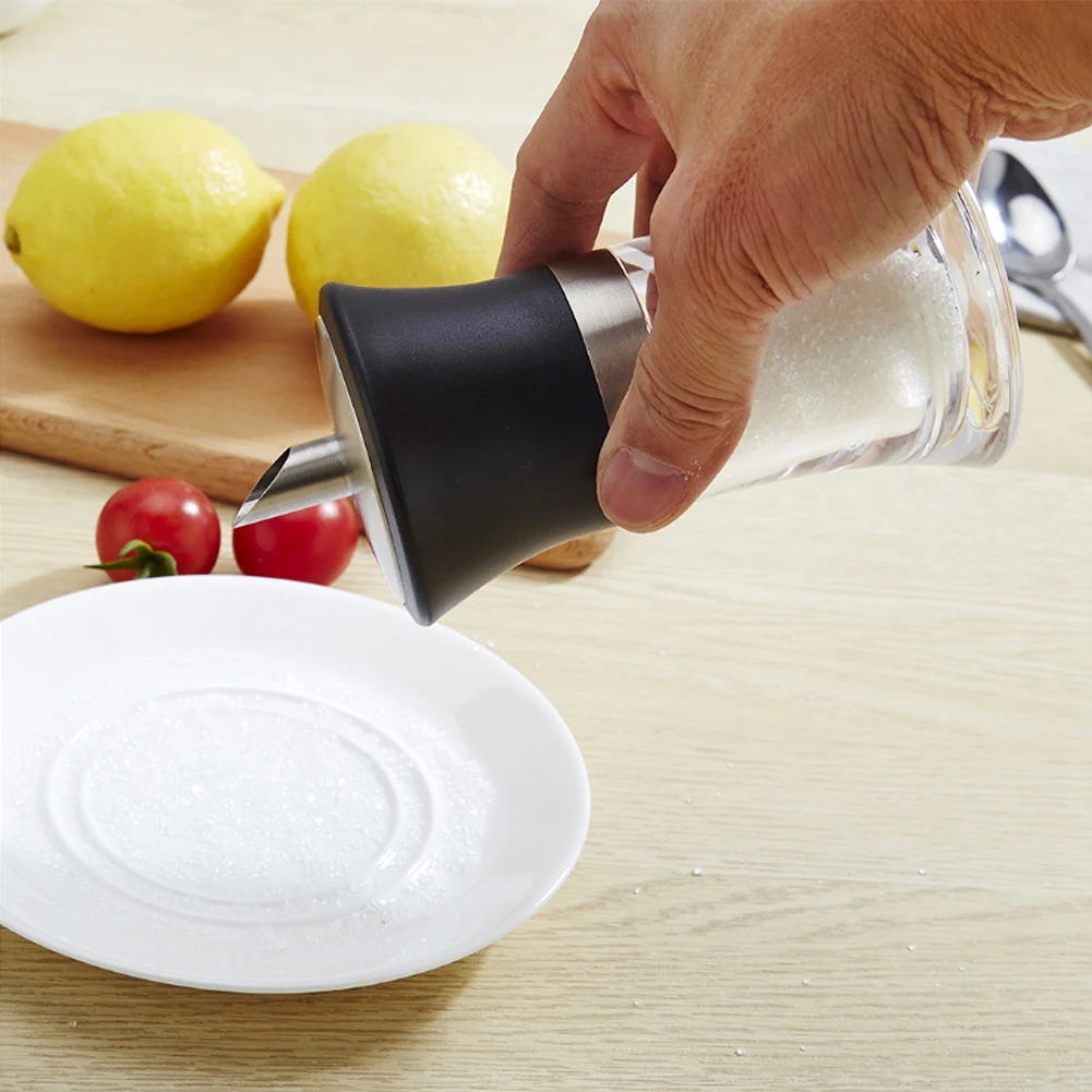 Anti Clog Shaker Top Sugar Dispenser Acrylic Airtight Jar for Powdered Sugar Flour Spices