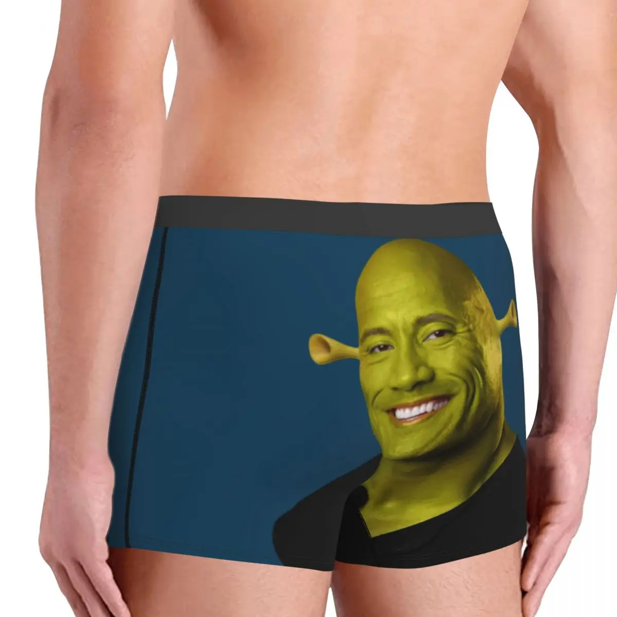 Dwayne The Shrok Johnson Underwear Men Sexy Print Custom The Rock Muscle Man Boxer Shorts Panties Briefs Soft Underpants