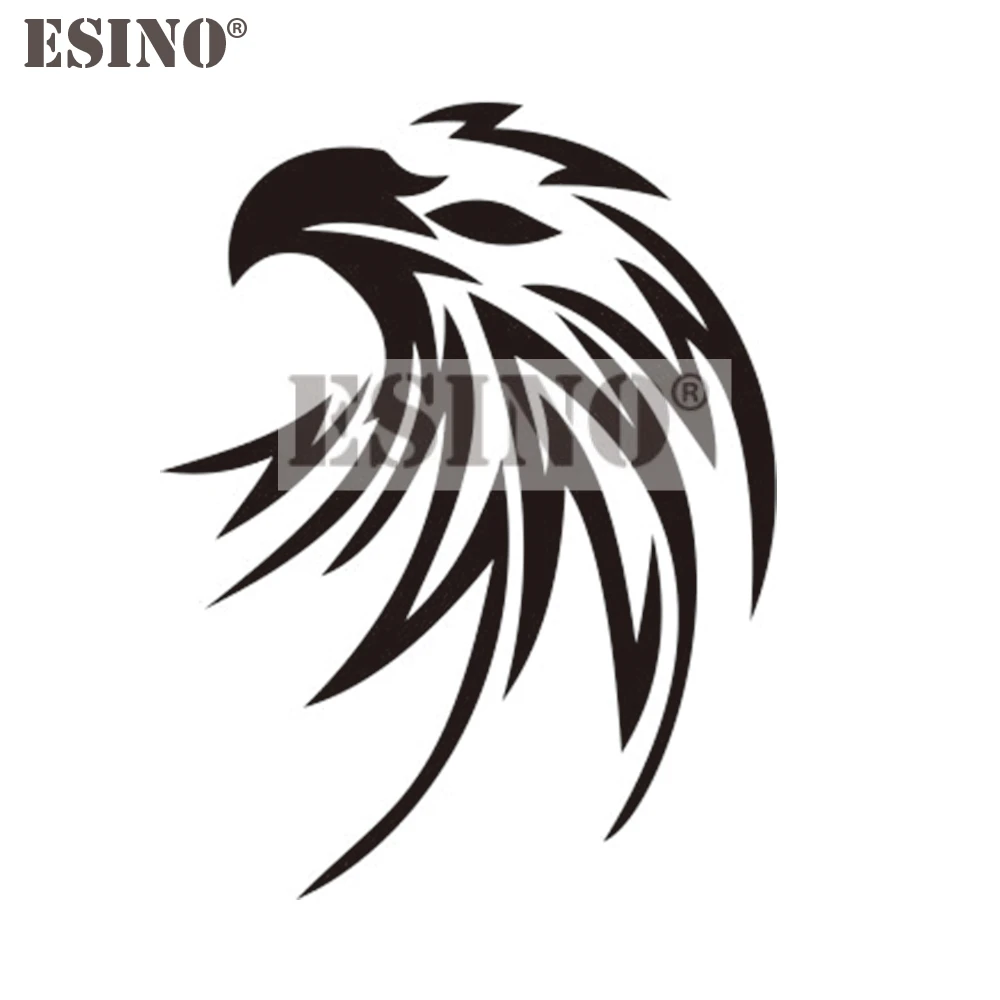 Car Styling Eagle Head Car Creative Decorative Auto Decal Cartoon Car Sticker PVC 3D Carving Body Decal Pattern Vinyl