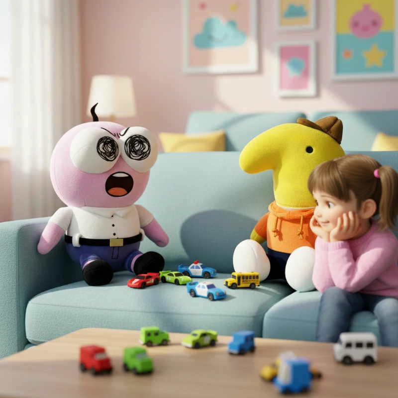 

Мягкая плюшевая игрушка «Улыбающиеся друзья» 2026: милая плюшевая кукла, мягкая набивная игрушка, коллекционный подарок на день рождения для детей