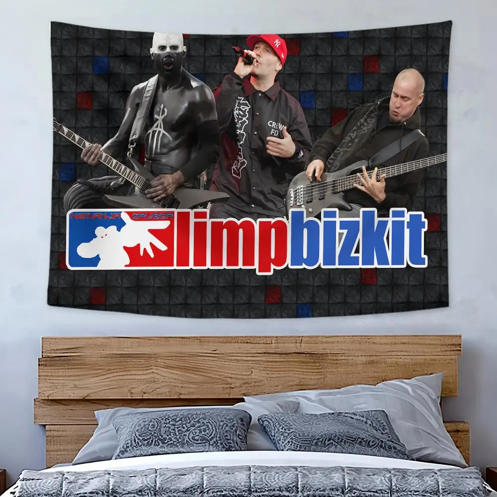 Band L-Limp Bizkit Tapestry Art Decor Banner Microfiber Backdrop for Bedroom Living Room Bar Garden Party