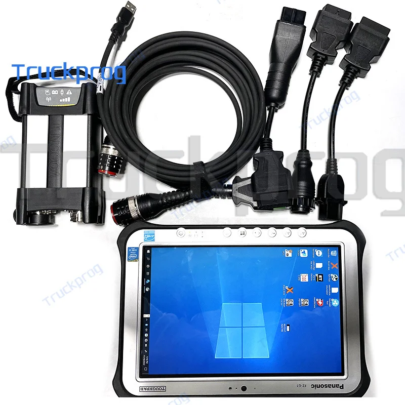 

For-Volvo 88894000 VOCOM2 V2.8 Premium Tech Tool VOCOM II for-Volvo Renault UD MACK PTT Truck Bus Diagnostic Kit+FZ G1 TABLET