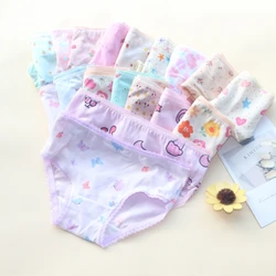 12Pcs/Pack Fashion Baby Girls Underwear Cotton Panties Kids Shorts Briefs Children Underpants 2-12Years