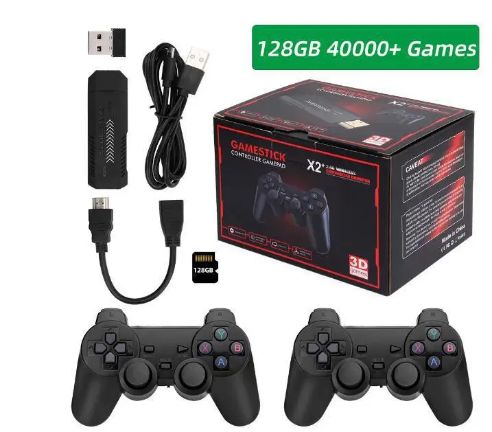 وحدة تحكم ألعاب فيديو عتيقة للأطفال ، وحدة تحكم لاسلكية ، محاكي التلفزيون ، X2 Plus ، مشغل ألعاب 4K ، 3D ، HD ، G ، من الألعاب ، GD10 برو ، هدية