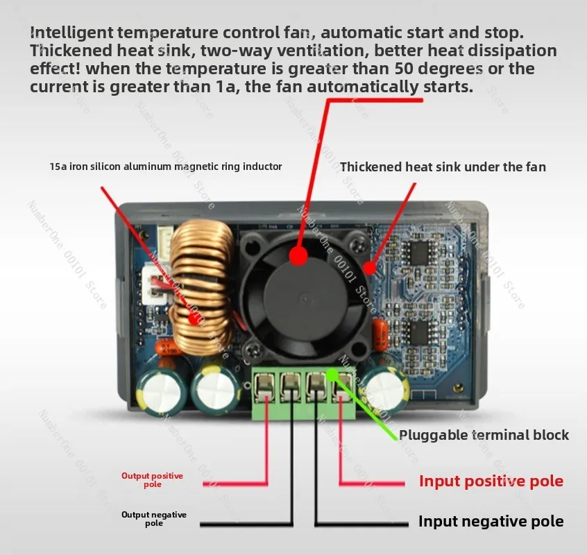 5008E CNC Adjustable DC Regulated Power Supply Constant Voltage Constant Current Repair 50V 8A 400W Step-Down Module