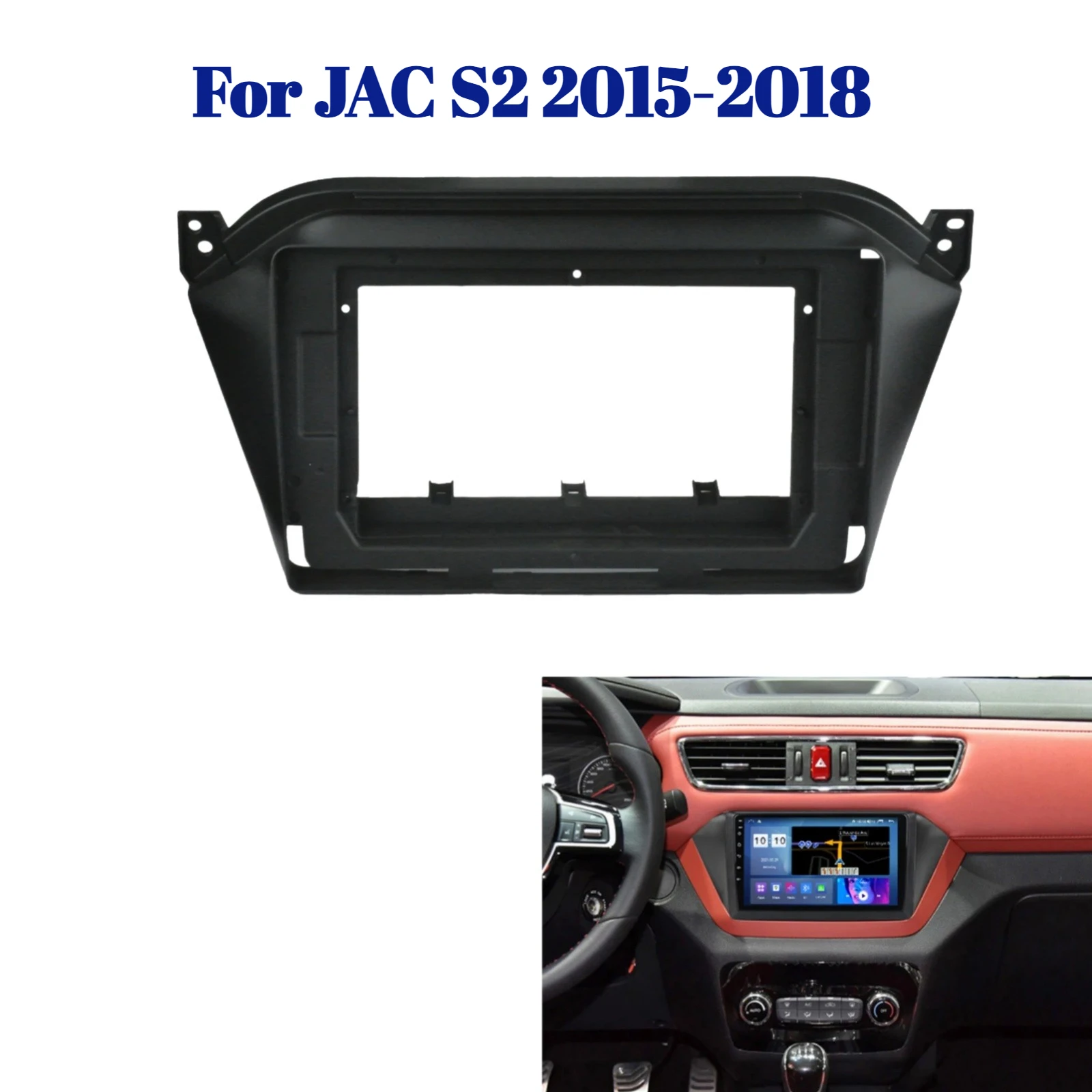 

10.1 Inch Car Fascia for JAC S2 2015-2018 | Double DIN DVD Fascia Frame Audio Fitting Adapter Panel Dashboard