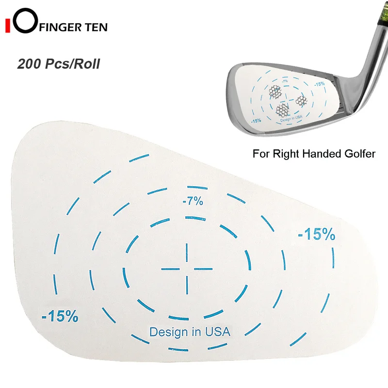 Golf Impact Tape Roll Iron Right Handed Labels Oversized Irons Woods Professional Golf Ball Hitting Recorder Swing Trainer