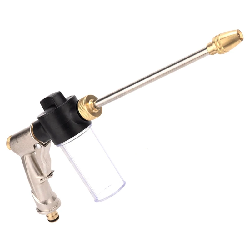 

High Pressure Car Wash Foam Pots Lances Irrigation Tools Adjustable Metal Sprinkler Garden Watering Hose Sprinkler-FUNN