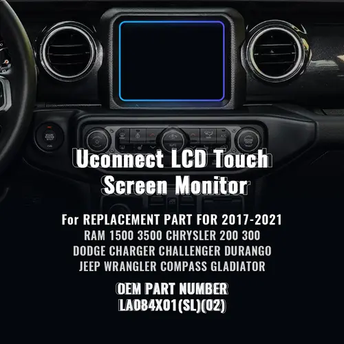 LA084X01-SL01 SL02 03 LCD Display Touch Screen Uconnect 8.4 inch LA084X01 Radio Navigation For Dodge RAM Jeep Chrysler 2017-2022 - Image 2