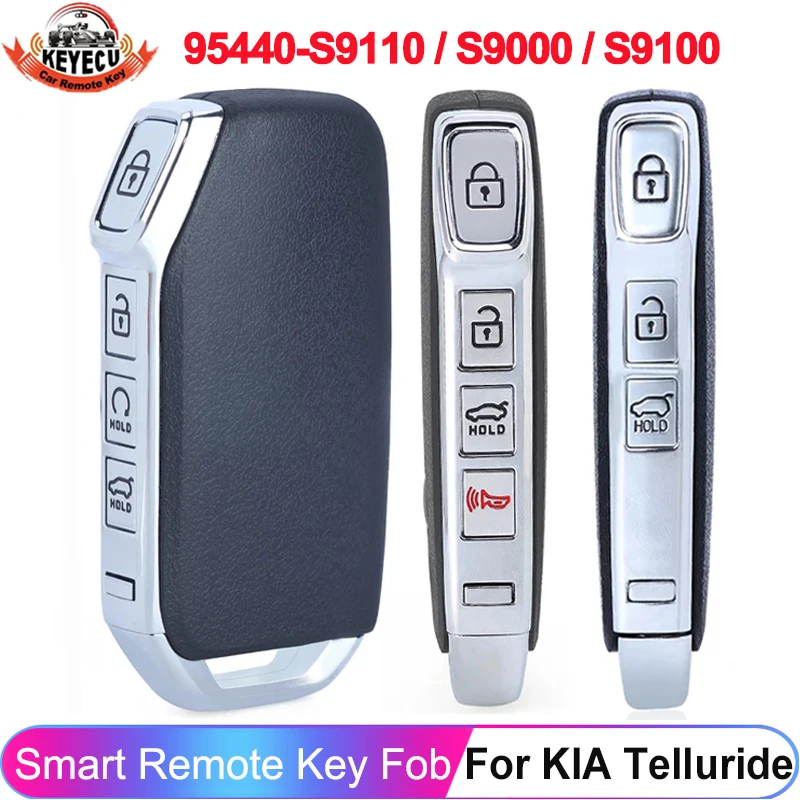 KEYECU 95440-S9000 95440-S9100 95440-S9110 For KIA Telluride 2019 2020 2021 2022 Key Remote Smart Fob TQ8-FOB-4F24 433MHz