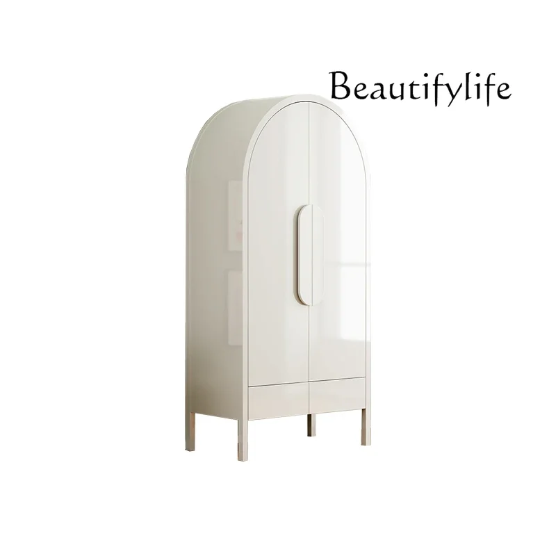 

vV American wardrobe solid wood bedroom storage wardrobe locker simple modern double door wardrobe two door cabinet