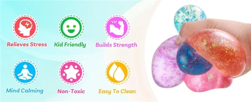 Schylling Needoh Dream Drop Raindrop Squishy Sensory Toy Maltose Slow Rebound Non-toxic Anxiety Relief Autism Portable Toy Gift
