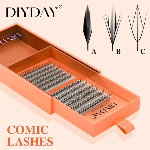 Накладные ресницы DIYDAY Comic Spire для эффектного взгляда — изображение продукта