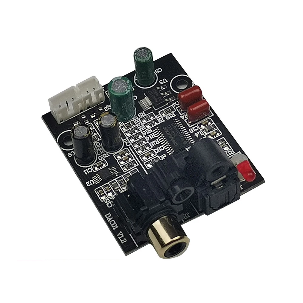 DAC Digital Decoder 24bit 192K  CS8416+CS4344 Optical Fiber Coaxial Digital Signal Input Stereo Audio Output For power Amplifier