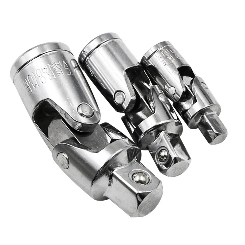 1PC/3PCS Universal Joint Set Ratchet Angle Extension Bar Socket Adapter Manual And Pneumatic Bendable Adapter Socket Tools NEW