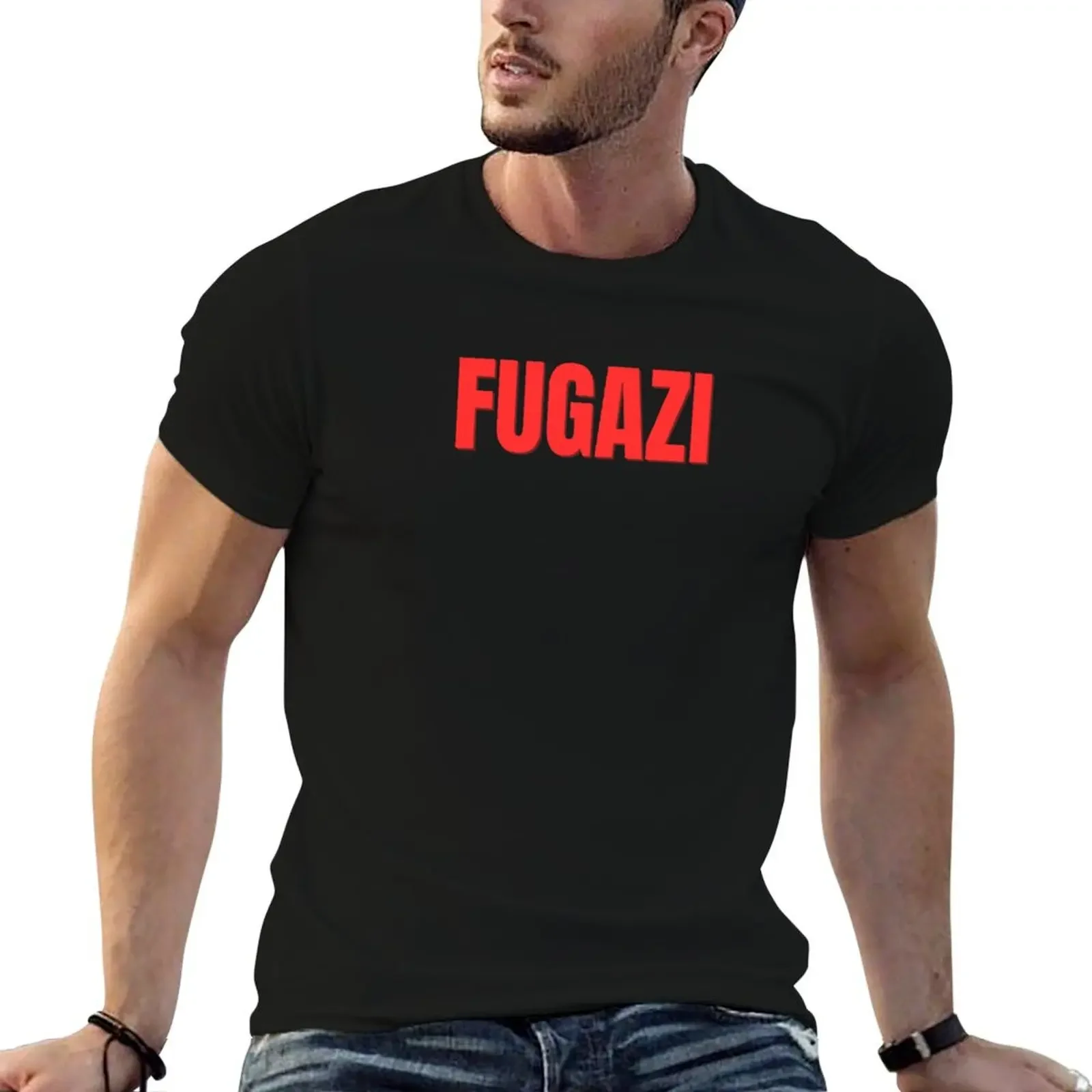 Fugazi T-Shirt plain plus size tops heavyweight t shirts for men