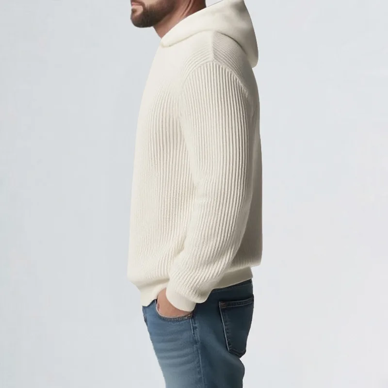 سترة رجالية كبيرة الحجم للخريف والشتاء، بلوفر بقلنسوة، سترة رياضية كاجوال، هدية له #4