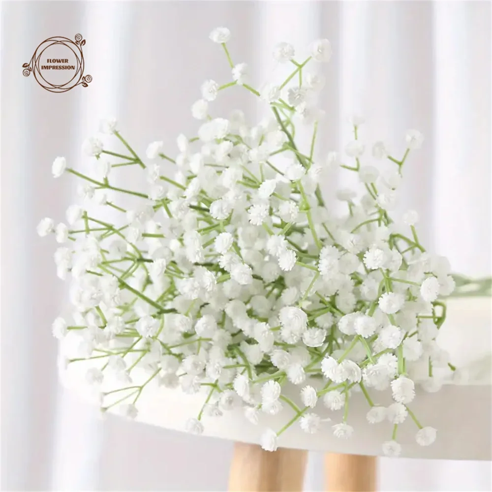 30 Stück künstliche Schleierkrautblumen, fühlen sich echt an, Gypsophila, geeignet für Hochzeit, Braut, Verlobung, Zuhause, Ornament, Raumdekoration