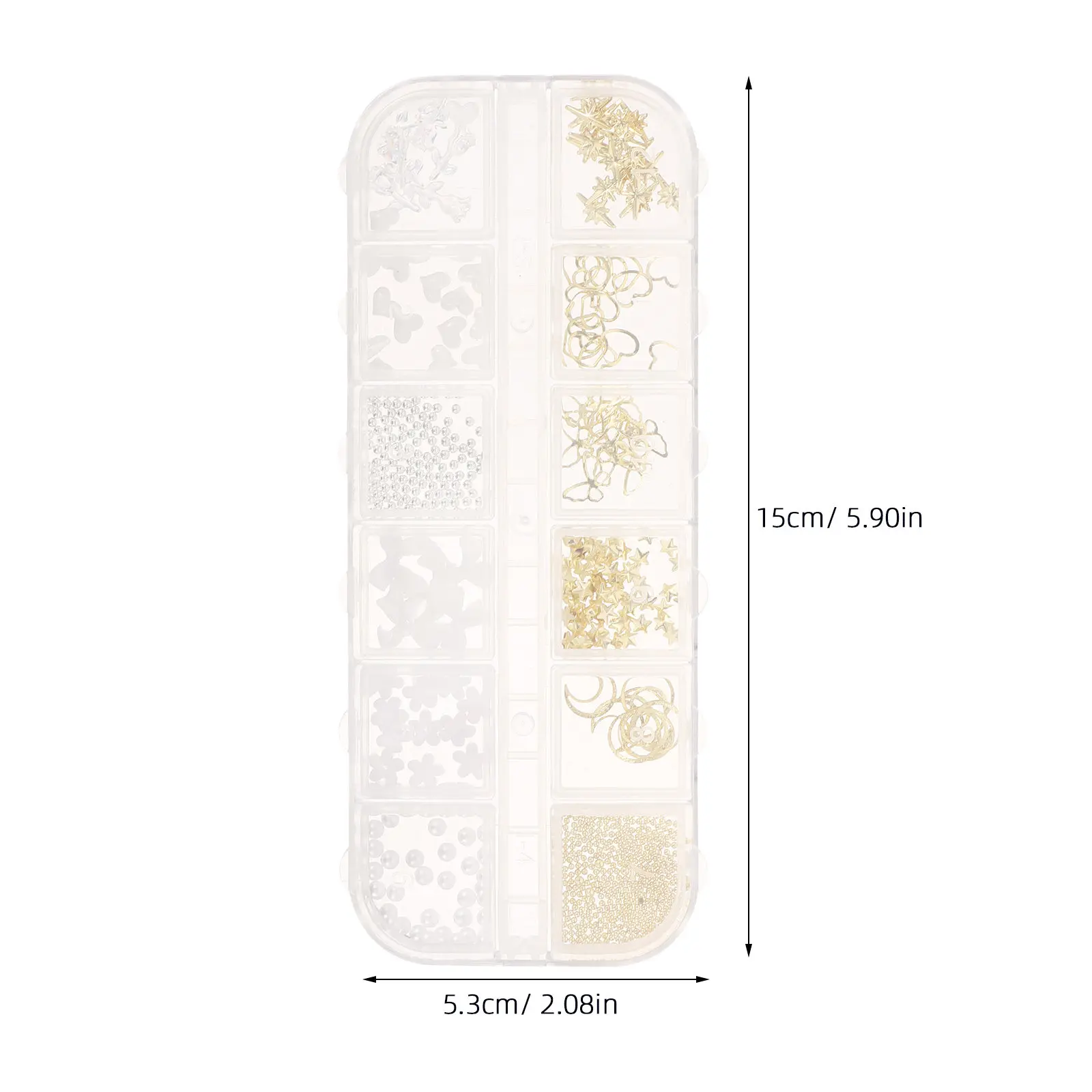 1 Box Pearl Rivet Nail Decor 3D Charms Set with Bows Flowers Butterflies for Nail Art Design Accessories Bulk Nails Decoration