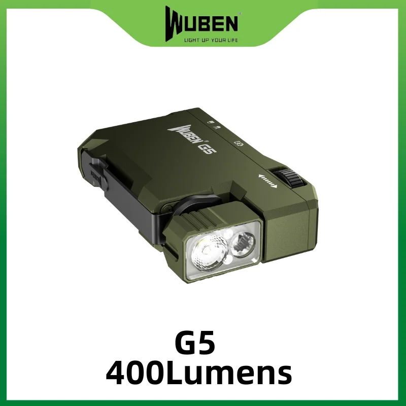 

WUBEN G5 EDC Flashlight 400Lumens-Green