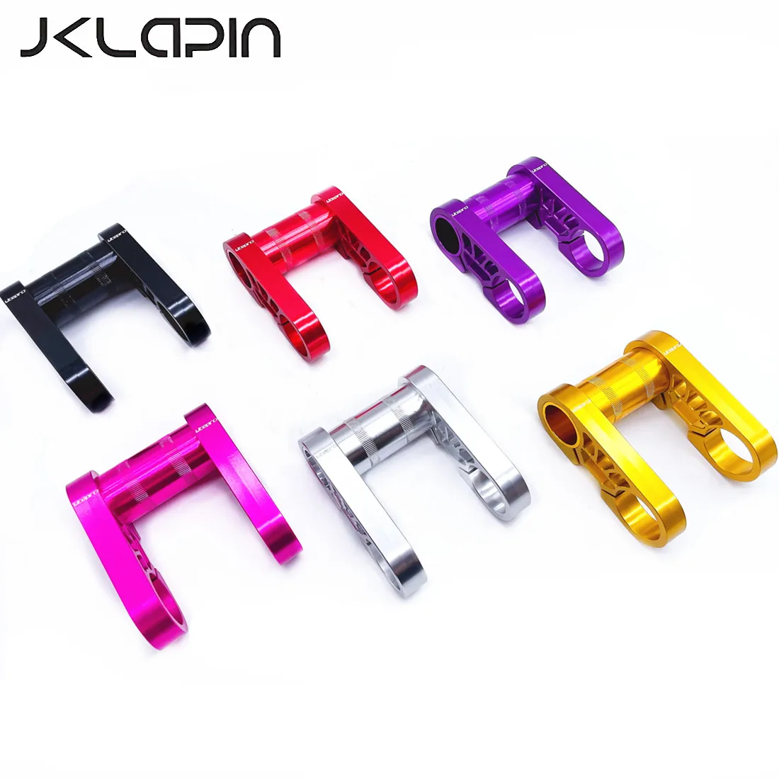 JKLapin Litepro Folding Bike Double Stem 31.8mm Aluminum Alloy Adjustable Extension Stem For Birdy 180g